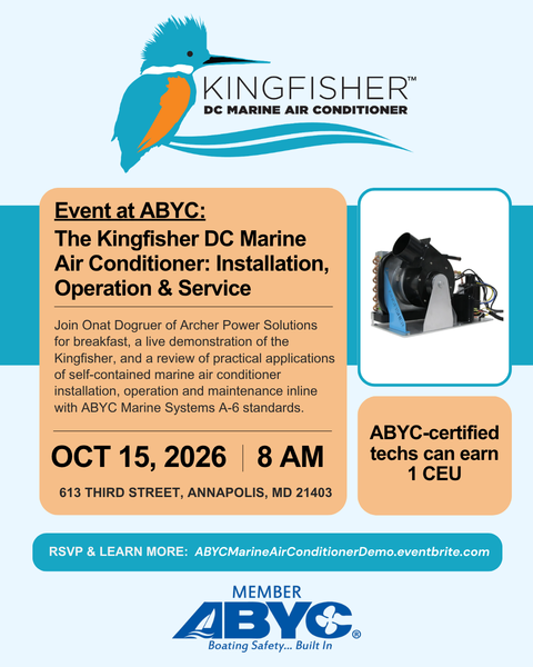 Marine Air Conditioner Installation and Service Demo at ABYC in Maryland